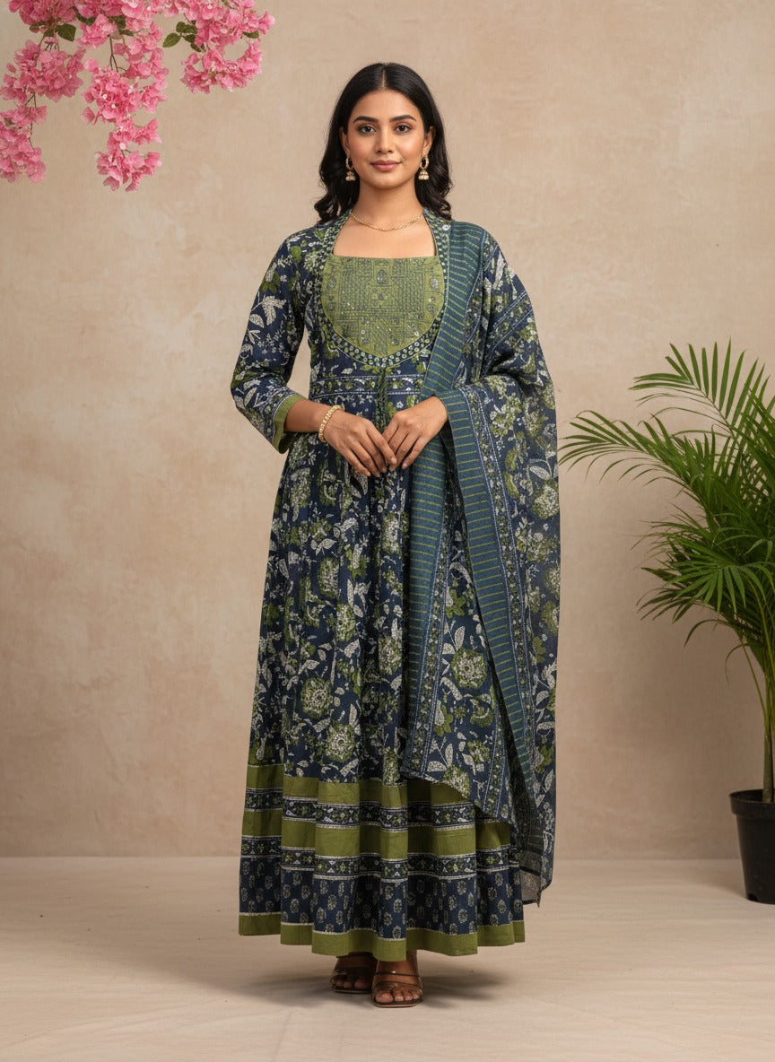 Indigo Olive Heritage Suit Set
