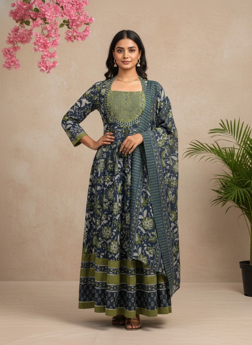 Indigo Olive Heritage Suit Set