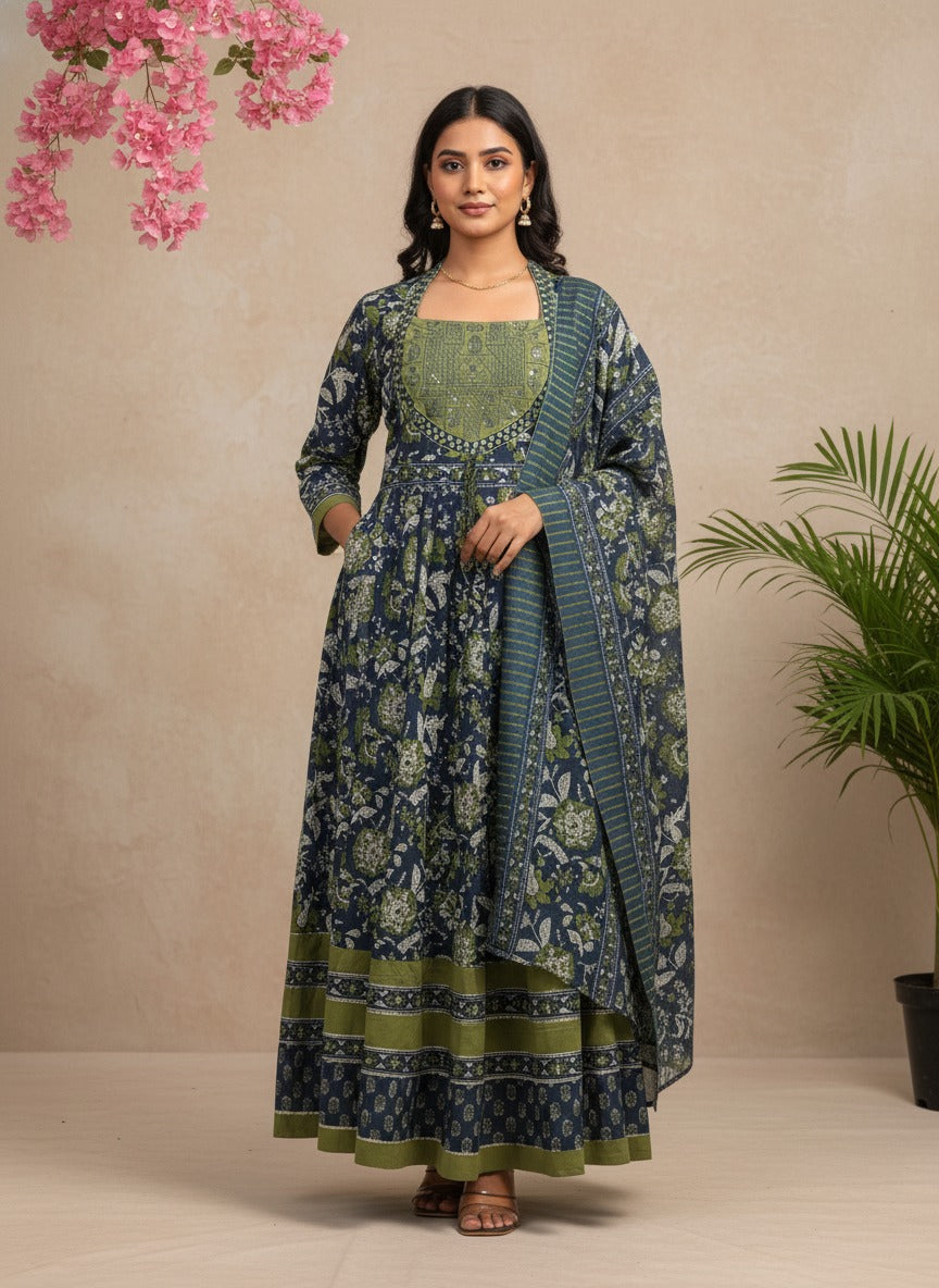 Indigo Olive Heritage Suit Set