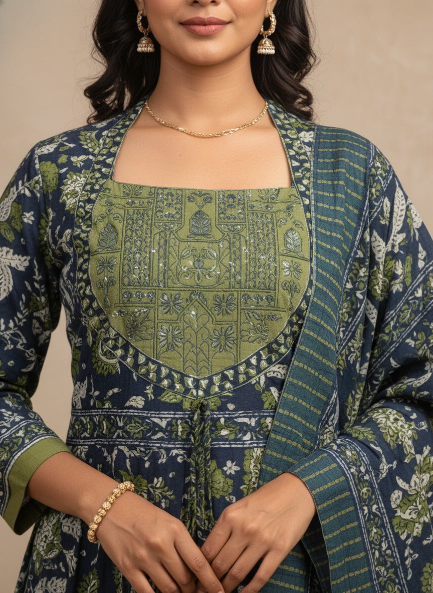 Indigo Olive Heritage Suit Set
