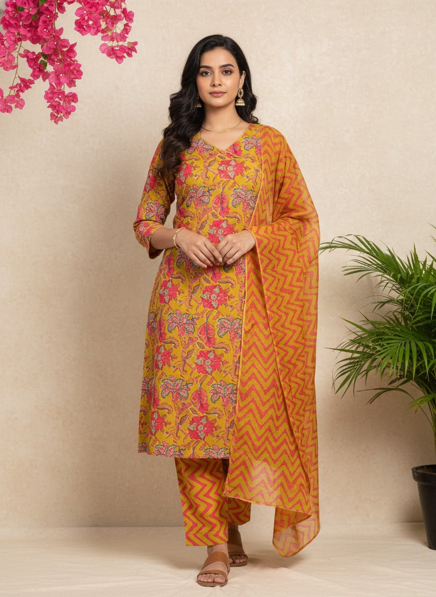 Surya Gulnaar Festive Suit Set
